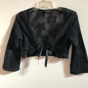 Black Lace Bolero Top.